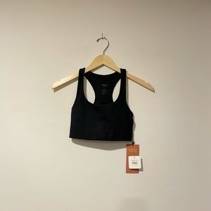 Girlfriend Collective Black Paloma Racerback Sports Bra